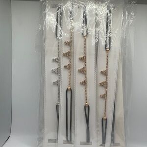 Bedazzled elastic headbands NWT